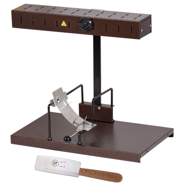 BRON COUCKE Raclette Cheese Melter "Alpage" – Traditional French Raclette for Half Wheel – Adjustable Heating Rod – 110V – Made in France