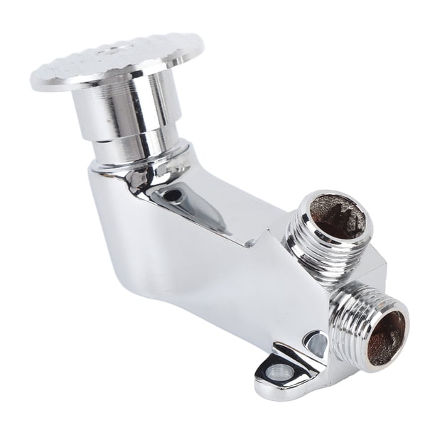 Válvula De Pedal Para Grifo, Válvula De Agua Con Pedal Individual, Redonda, Fácil De Instalar, Latón, Compacto Y Resistente Para Cocina