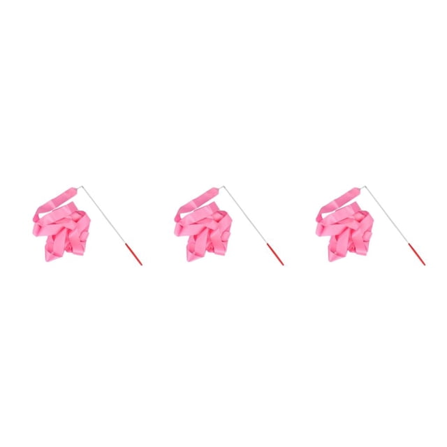 Greeniant Varitas de cinta de 2 metros para niñas, decoraciones de arcoíris, barra giratoria, palo portátil para fiesta, gimnasia, baile, Type1 NO1