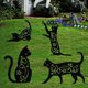 thumbnail image 1 of 4 piezas de decoración de jardín de jardín, decoración de jardín, estatua de acrílico, decoración hueca con forma de animal, estatua de jardín, escultura para el hogar, patio trasero, césped, 1 of 2