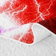 thumbnail image 5 of meiyoeat Neon Lightning Gaming Twin Quilt Set for Boys Girls, Electric Gamer Twin Coverlet Set, Purple Red, 2-Piece 1 Bedspread and 1 Pillowcase, 5 of 7