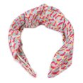 thumbnail image 1 of Diademas anudadas Moda Nudo cruzado Banda para el cabello ancha de punto Accesorios para el cabello para mujeres Niñas Rosa, 1 of 5