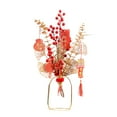 thumbnail image 1 of Decoración tradicional china para el Año Nuevo con ramo de frutos rojos artificiales para la buena suerte. Sin fruta áurea, 1 of 5