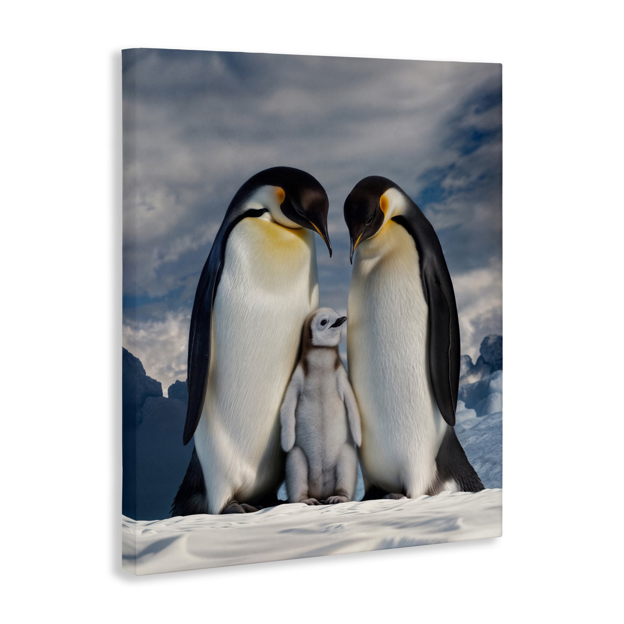 Stupell Industries Penguins In The Wild Canvas Wall Art, design by Scott Stulberg