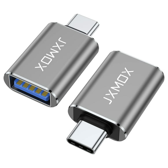 Adaptador USB C a USB, paquete de 2 unidades, Thunderbolt 3 a USB 3.0 OTG
