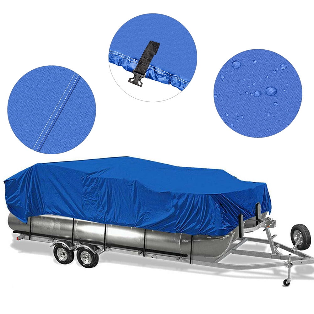 14 16 18 20 22 21 24Ft 600D Heavy Duty Fabric Waterproof Trailable Boat Cover TE 