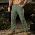thumbnail image 2 of Tactical Cargo Pants For Men Multi-Pocket Ripstop Hiking Outdoors Work Pants Army Green XL, 2 of 9