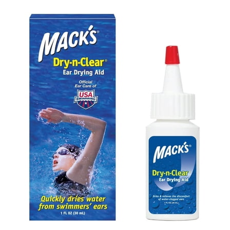 Mack's Dry-n-Clear® Ear Drying Aid - Swimmers Ear Drops - 1 fl oz (Pack of 1) | Made in USA
