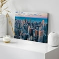 thumbnail image 3 of Wall26 Canvas Print Wall Art Aerial View Pastel Sky NYC Cityscape Print Skyline Downtown Buildings Photography Art Realism Decor Panoramic Multicolor Landscape Scenic Modern Art for Home - 12" x 18", 3 of 5