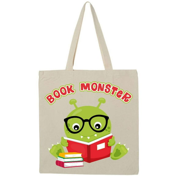 Inktastic Book Monster Boy Tote Bag
