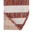 thumbnail image 5 of Unique Loom Outdoor Striped Collection Area Rug - Striped (4' 1" Round Rust Red/Ivory), 5 of 6
