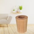 thumbnail image 1 of Bote de Basura Redondo BLESIY Cesto de Basura para Cocina Y Oficina Madera 2 hueco, 1 of 8