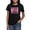 Black, variant on - Tribute Square Breast Cance Women's Dark T Shirt - Women's Traditional Fit Dark T-Shirt