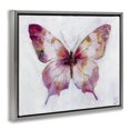 thumbnail image 3 of Stupell Industries Graceful Pink Butterfly Gray Framed Floater Canvas Wall Art design by Sara Culpepper, 25 x 31, 3 of 9