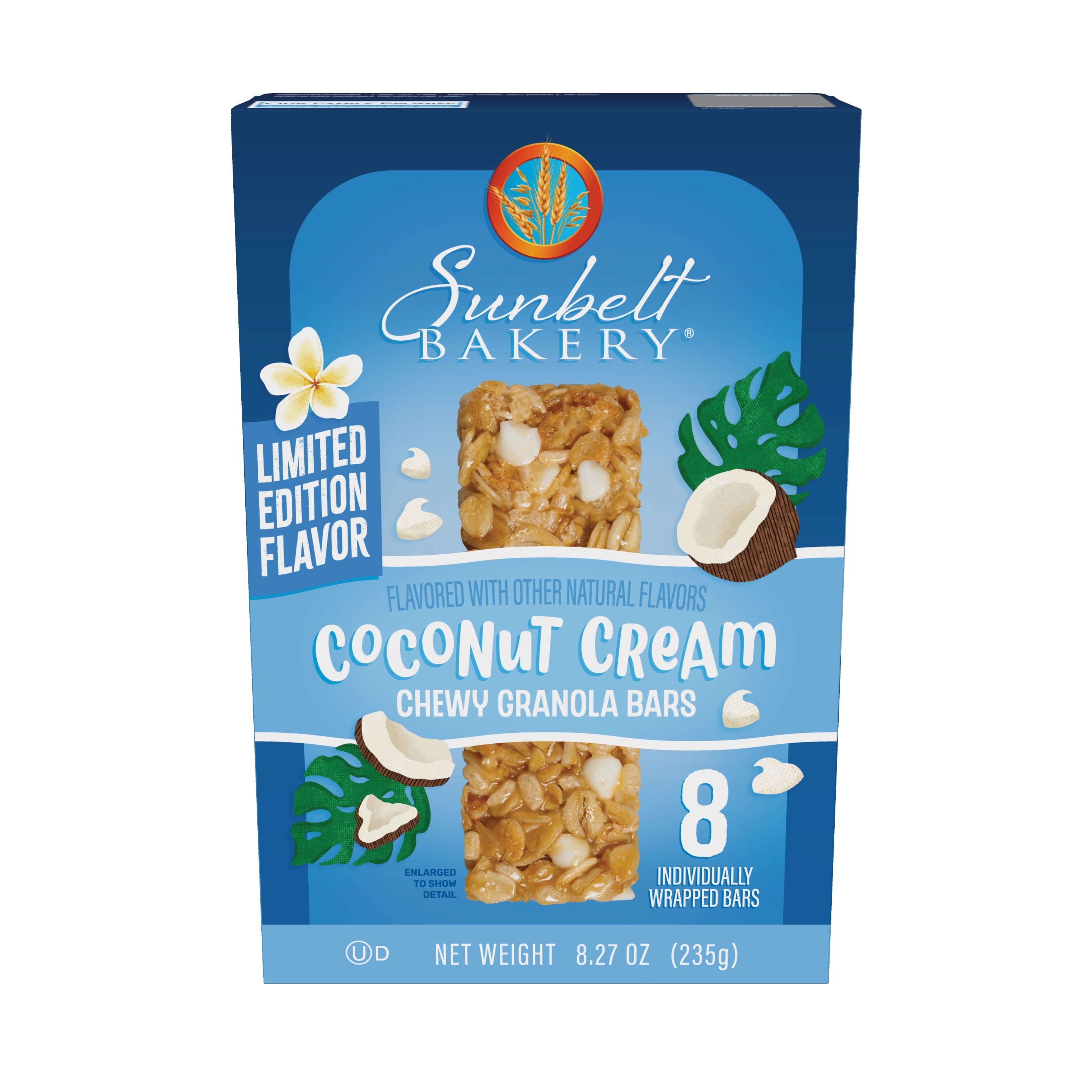 Sunbelt Bakery Coconut Cream Chewy Granola Bars, Coconut, 8 Bars