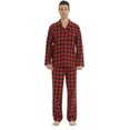 thumbnail image 4 of LNFINTDO Matching Couple Pajama Set, Mens and Womens Flannel Pajama Sets, Button Down Shirts & Flannel Pjs Pants, Red Plaid, Large, 4 of 8