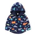 thumbnail image 1 of Toddler Fleece Jacket Winter Warm Coats with Hooded for Baby Boys Girls 3-4t, 1 of 7