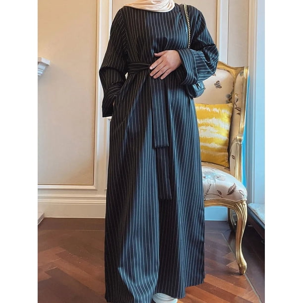 slim fit dress slacks Women Islamic Clothing Long Dubai Jalabiya Dress Moroccan Kaftan Cafta –  summer life6 main image 0