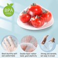 thumbnail image 3 of 100pcs Disposable Food Cover Plastic Wrap Elastic Lids For Fruit Bowls Cups Caps Storage Kitchen Fresh Keeping Saver Bag Tw,50Pcs, 3 of 5