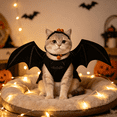 thumbnail image 4 of Pet Cat Bat Wings for Halloween Party Decoration, Cute Festival Dress‑Up Outfit, Photo‑Shoot Costume Accessory for Puppy Kitty Small Pets, 4 of 5