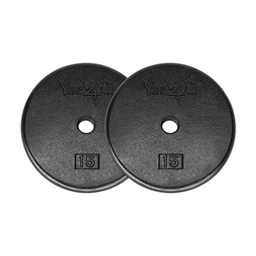 Pair of 10lb Unbranded Barbell Weight Plates 20lb total, Standard 1 inch 