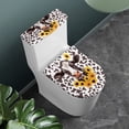 thumbnail image 3 of HELLHERO Cow Sunflower Toilet Seat Covers & Universal Toilet Lid Cover for Household, Elastic Fabric, Reusable, 3 of 8