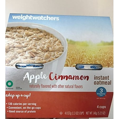 Weight Watchers Instant Oatmeal 3 SmartPoints 4 cups (Apple
