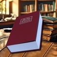 thumbnail image 7 of SPOORYYO Dictionary Diversion Safe - Hidden Box for Home or Office, Red Book-Shaped Portable Safe with Key and Password Locks, Realistic Design for Discreet Storage of Valuables, XXL, 7 of 7