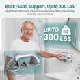 thumbnail image 4 of Drill-Free Suction Grab Bar, Anti-Slip Stable Grip Safety Bar, 3 Suction Cups Stablegrip Shower Grab Bars, Bathroom Handle Bars for Elderly, No Drilling, Minimum Load Capacity 300 Lbs (3PCS), 4 of 8