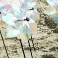 thumbnail image 2 of In the Breeze 2664 — 8-inch Iridescent Pinwheel Spinners (8 Pack) - Outdoor Garden Decor — Party Decoration Favor, 2 of 5