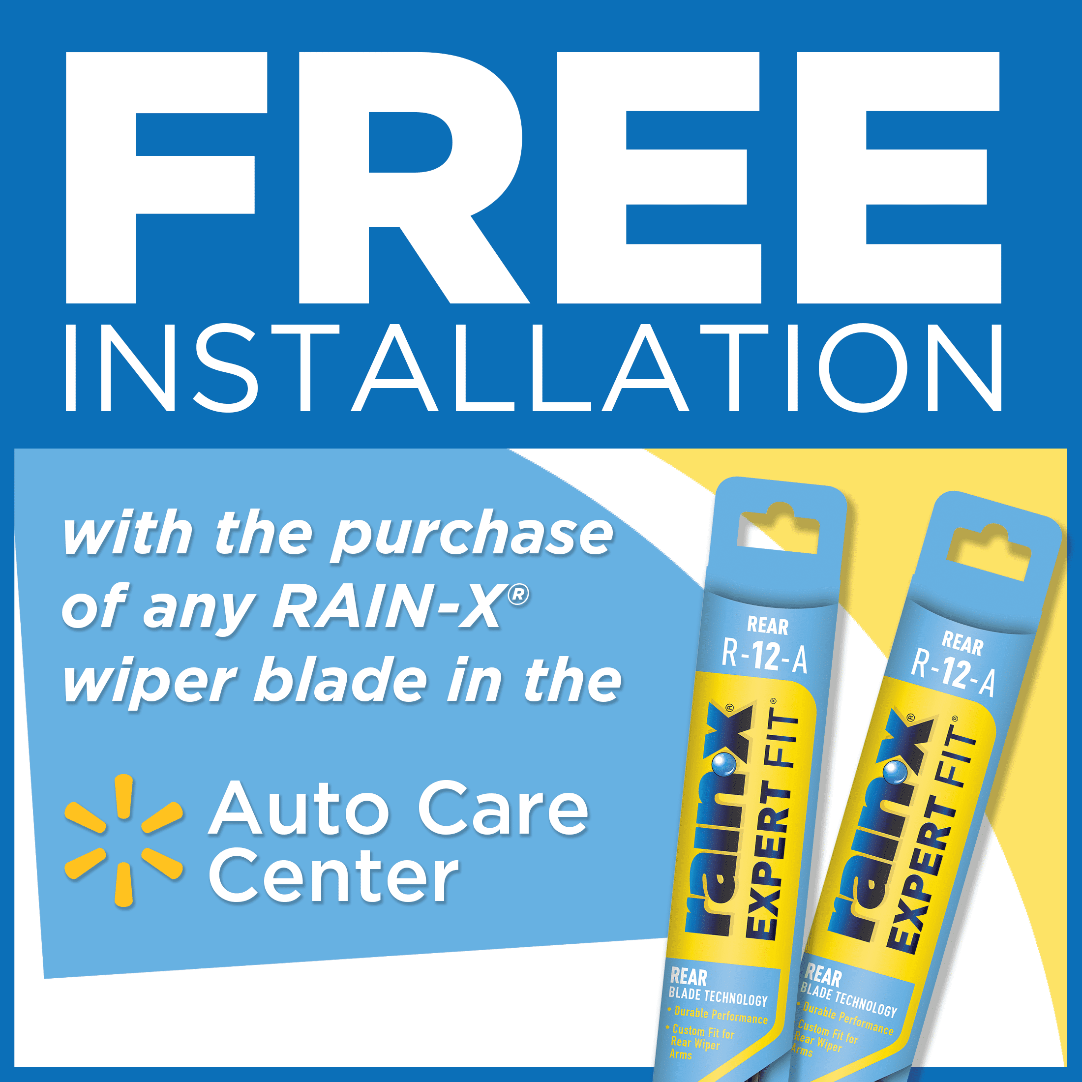 Rain-X Expert Fit Rear Wiper Blade 12" Replacement 12-1 - 850033