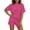 #0145-Hot Pink, variant on Favoffer Women Sleeveless Tank Short Set Lightweight Casual Lounge Breathable Loose Two Piece Outfit With Pockets for Home