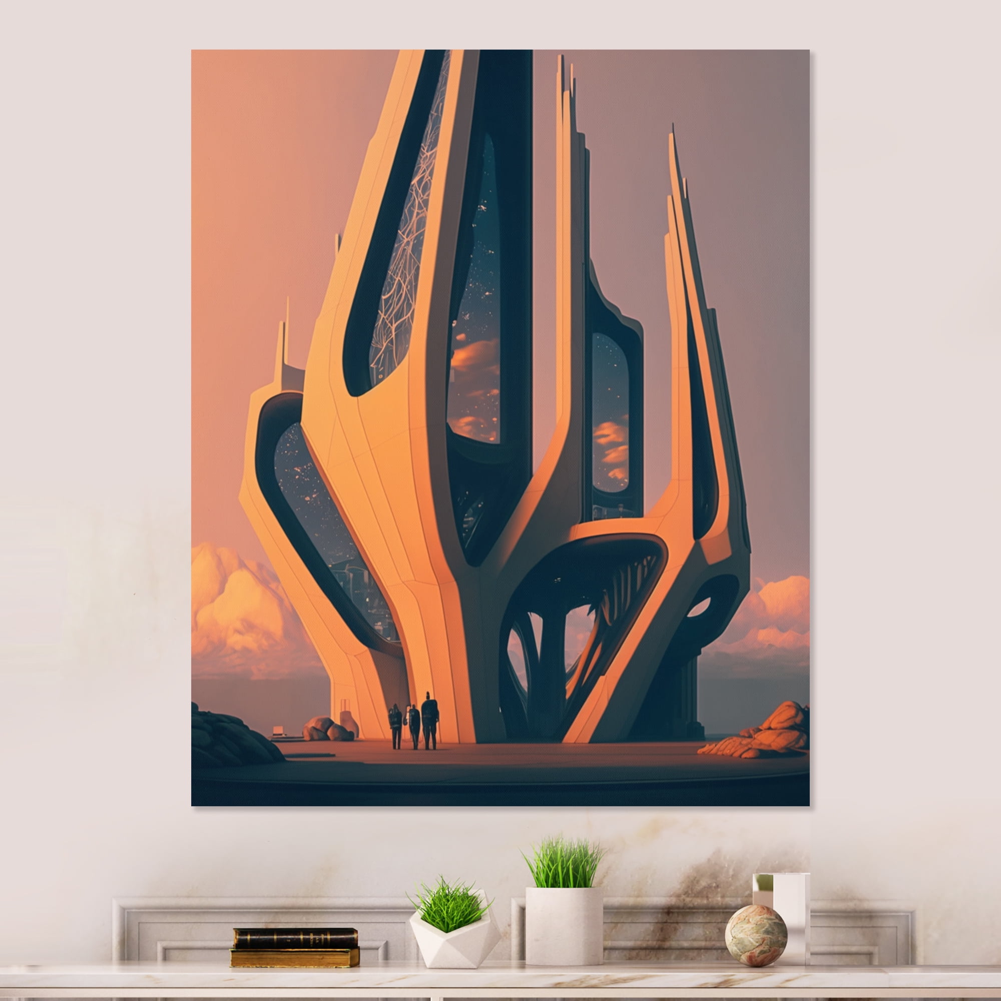 Designart Futuristic Designs IV Canvas Wall Art
