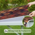 thumbnail image 6 of Decorative Bohemian Flowers Design Table Cover with Stretch Fit, 6 of 6