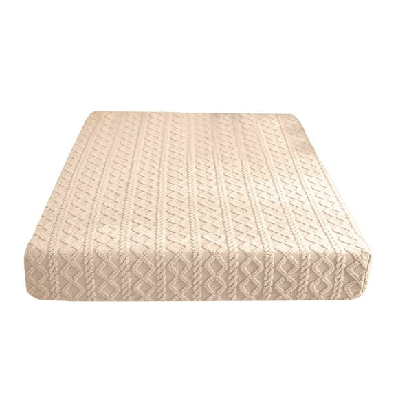 Clearance Items Elastic Bed Sheets, Elastic Bedsheets Queen/King/Full/Double Size, Luxury Waterproof Breathable Mattress Protector Covers (Beige,Queen)