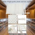 thumbnail image 4 of Adjustable Storage Rack Space Saving Compartment Collecting Shelf Organizer White for Wardrobe Cupboard, 4 of 7