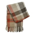 thumbnail image 4 of Split P Beige October Spice Plaid Throw 60''L, 4 of 4