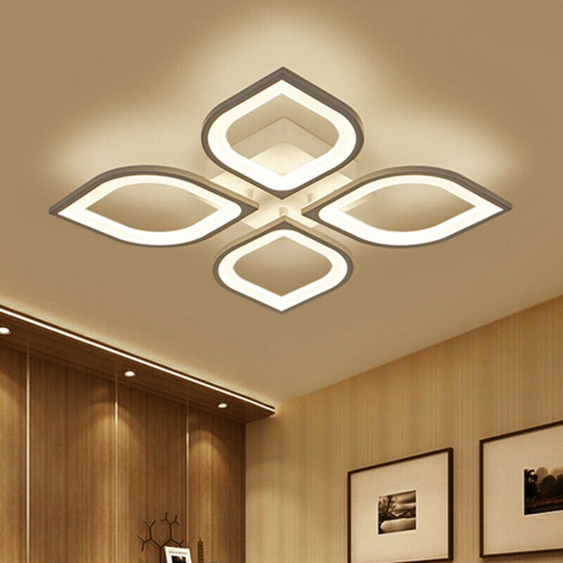 Modern Led Ceiling Light Contemporary Chandelier Fush Mount Acrylic Fixture For Living Room Bedroom Kitchen 6500k Com Modern Led Ceiling Light Contemporary, Modern Led Chandeliers For Bedroom
