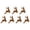 Brown-B, variant on Reindeer Santa Sleigh Christmas Wall Decoration Indoor Lighted 7pcs, LED Wall Decorations, Indoor Holiday Decor for Mantel, Entryway, Staircase and Living Room