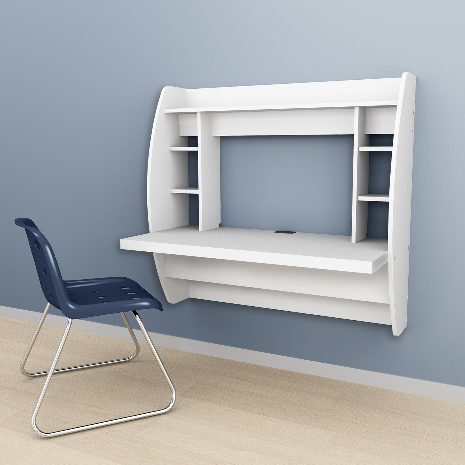 Prepac Tall Wall Hanging Desk Com