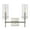 Nickel, variant on JONATHAN Y Cato 4.5" 1-Light Bohemian Farmhouse Iron/Glass LED Vanity, Oil Rubbed Bronze/Clear