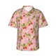 thumbnail image 1 of Balery Strawberry Floral Camisas hawaianas de manga corta para hombre, camisas playeras de corte holgado, camisas de vacaciones con botones,XX-Large, 1 of 7