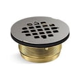 thumbnail image 2 of Kohler K-22675-BL Round Brass Shower Receptor Drain, Matte Black, 2 of 3