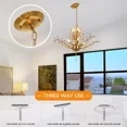 thumbnail image 5 of KPIBEST Modern Flower Crystal Chandelier Gold Branches Pendant 7-Lights Ceiling Fixtures, 5 of 10