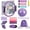 Purple, variant on Pilates Workout Kit - 13 Inch Magic Circle with Resistance Bands and Mini Ball for Home Exercise and Core Training