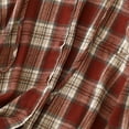 thumbnail image 5 of Womens Plaid Jacket Red Casual Drawstring Long Sleeve Hooded Casual Outwear Shirts Jacket M, 5 of 5
