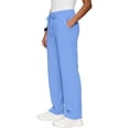 thumbnail image 3 of Scrub Pants For Women Elastic Waist Wide Leg Workwear Trouser Ladies Fall Medical Nurse Uniform Casual Trouser S-XXL, 3 of 7