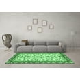 thumbnail image 3 of Ahgly Company Indoor Round Abstract Emerald Green Modern Area Rugs, 7' Round, 3 of 4