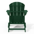 thumbnail image 6 of WestinTrends Malibu 3-Pieces Adirondack Chairs Set with Side Table, All Weather Outdoor Seating Plastic Patio Lawn Chair Folding for Outside Porch Deck Backyard, Dark Green, 6 of 15