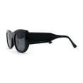 thumbnail image 4 of Mod Womens Square Large Cat Eye Sunglasses All Black, 4 of 4